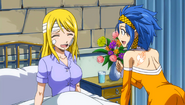 Levy visits Lucy in the infirmary