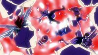 Team Natsu falling into the magic circle