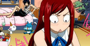 Erza finds Lucy's underwear