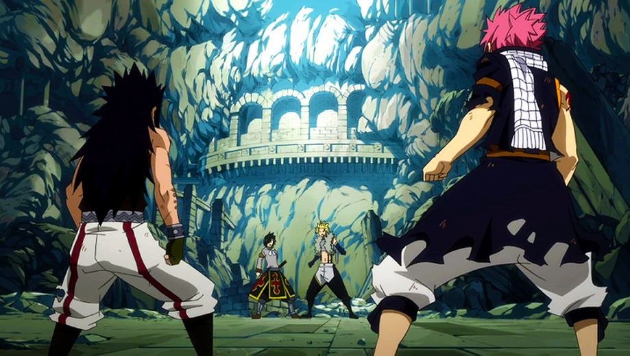 Natsu and Gajeel own Sabertooth! – Dragon Force Activated! – Fairy Tail 294