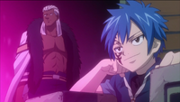 Brain and Jellal in the Tower of Heaven