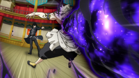 Zeref blasts a hole through Larcade