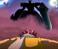 Dorma Anim overpowers the Dragon Slayers