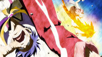 Natsu Defeating Bora