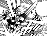 Franmalth attempts to attack Natsu