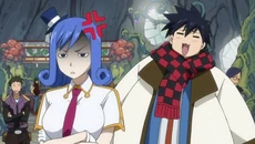 Gray acosando a Juvia