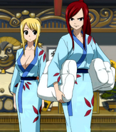 Erza and Lucy in yukata