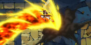 Natsu using Fire Dragon's Claw