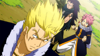 Natsu and Gajeel want to fight with Laxus