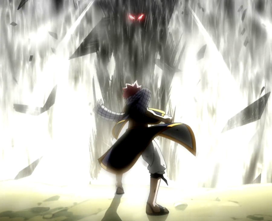 fairy tail gildarts vs natsu