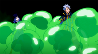 Juvia and Lyon inside slime