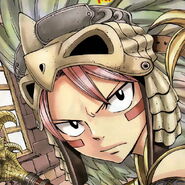 Natsu close up on the cover of Chapter 259