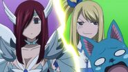 Lucy, Erza's and Happy's reaction