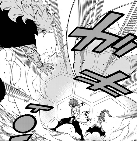 Jellal defends against Acnologia's attack