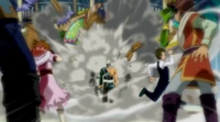Simon attacks Juvia and Gray
