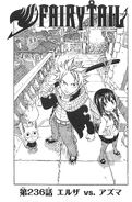 Natsu on the cover of Chapter 236