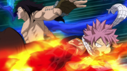 Natsu and Gajeel get ready to attack