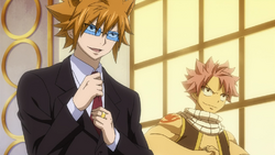 Loke y Natsu se disponen a luchar contra el ejercito