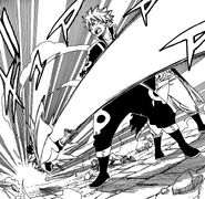 Natsu watches Silver take Gray