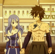 Gray and Juvia holding hands