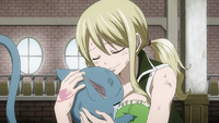 Lucy hugs crying Happy