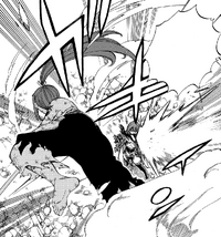 Erza slashes Irene