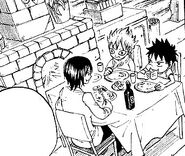 Gray eats with Ur and Lyon