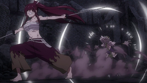 Erza defeats Kyôka