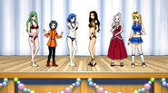 Cana and the other Miss Fairy Tail contestants return to normal