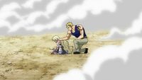 Laxus supports Mavis