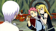 Natsu Edo Lucy y Lisanna