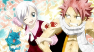 Natsu,Lisana and Happy from the second ending