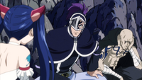 Erigor discussing with Bickslow and Wendy