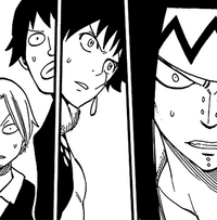 Max, Warren, Mest and Gajeel surprised about Fairy Heart