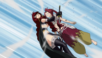 Irene struck by Erza