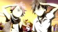 Natsu and Gray's reaction to Lucy's Garden