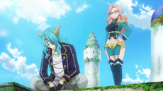 Mercuphobia y Caramille observan al Equipo de Natsu