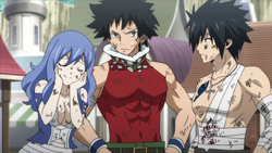 Mest lleva a Gray y Juvia hasta Hargeon