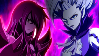 Erza and Mirajane ready to fight