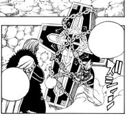 Racer carrying the coffin containing Jellal's body