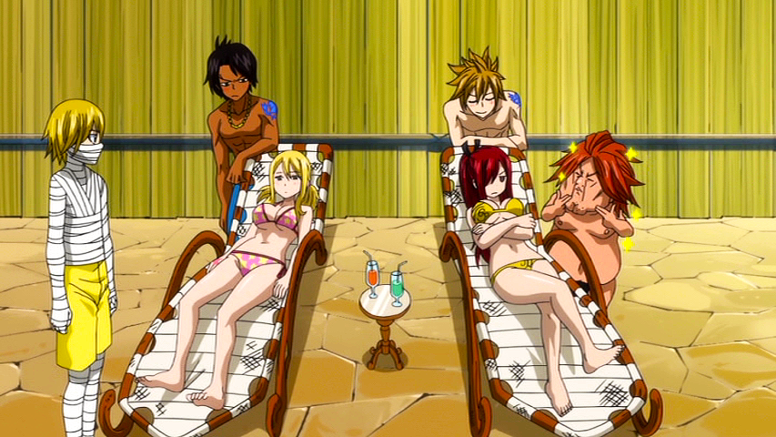 media] In the Sun Village arc, Lucy's shorts look like panties?! :  r/fairytail