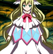 Una misteriosa ragazza guarda la lotta.