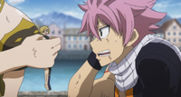 Natsu's presence scares Dimaria