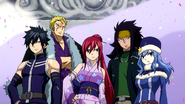 Gray and the team Fairy Tail on 5th day