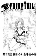 Erza on the cover of Chapter 33