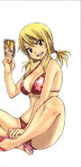 Lucy in swimsuit (manga cover)