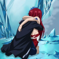 Jellal and Erza embrace