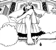 Marin gleefully about to paint Brandish's toes