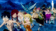 Makarov runs away with Team Natsu