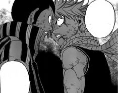 Natsu hablando con mest